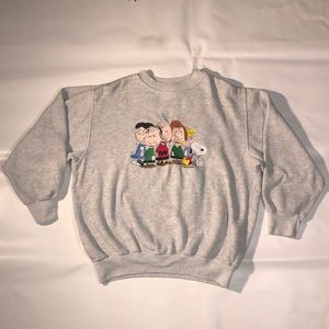 Vtg Charlie Brown embroidered crewneck